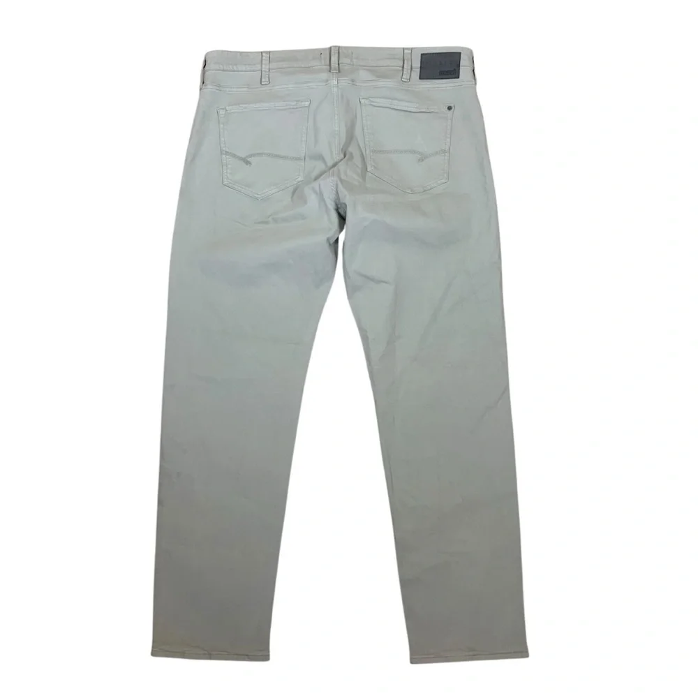 Mavi Zach Straight Leg Pants Sage Green Stretch Denim 42 34